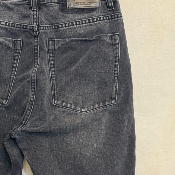 B-211 One X One Teaspoon Black Distressed High Waist Skinny Jeans Size‎ 28 - Picture 11 of 15